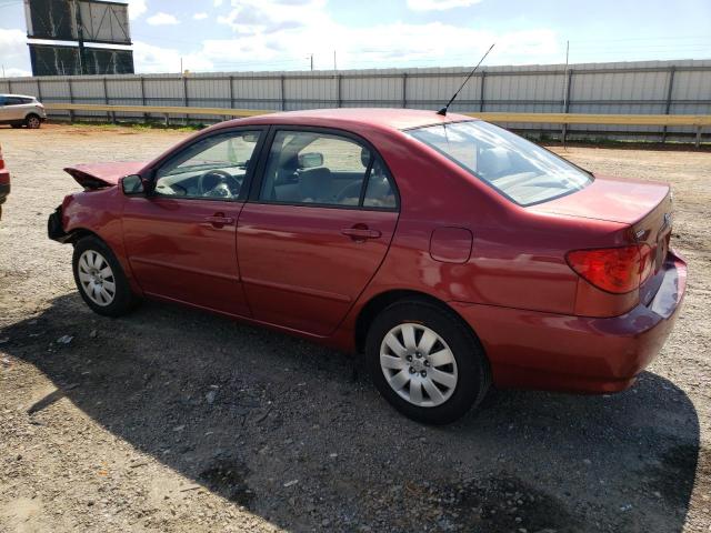 2T1BR32E64C311436 - 2004 TOYOTA COROLLA CE RED photo 2