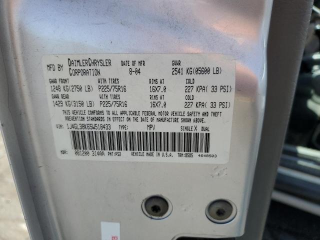 1J4GL38K65W518433 - 2005 JEEP LIBERTY RENEGADE 银色 照片 13