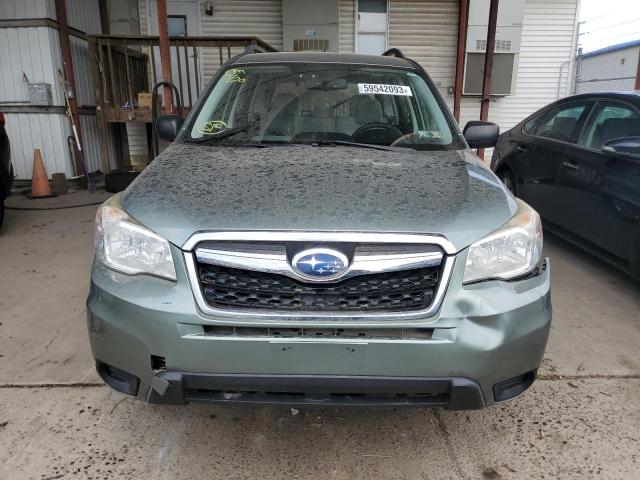 JF2SJABC9FH424906 - 2015 SUBARU FORESTER 2.5I GREEN photo 5