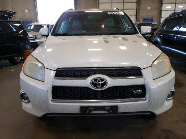 2T3DK4DV2AW024886 - 2010 TOYOTA RAV4 LIMITED WHITE photo 5