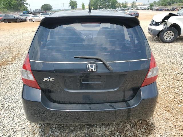 JHMGD386X7S051290 - 2007 HONDA FIT S BLACK photo 6
