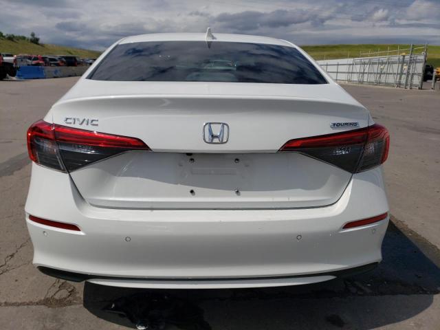 2HGFE1F94NH325200 - 2022 HONDA CIVIC TOURING WHITE photo 6