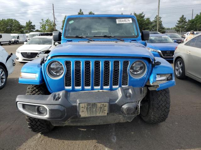 1C4JJXP65MW736942 - 2021 JEEP WRANGLER U SAHARA 4XE BLUE photo 5