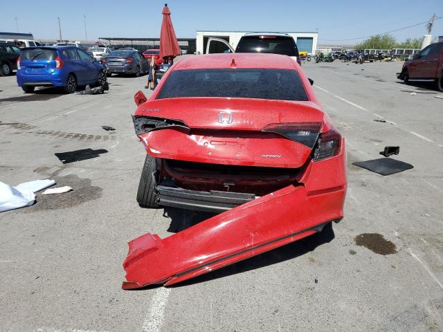 2HGFE2F54NH531667 - 2022 HONDA CIVIC SPORT RED photo 6