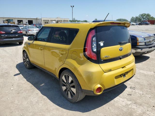 KNDJX3A5XF7199022 - 2015 KIA SOUL ! YELLOW photo 2