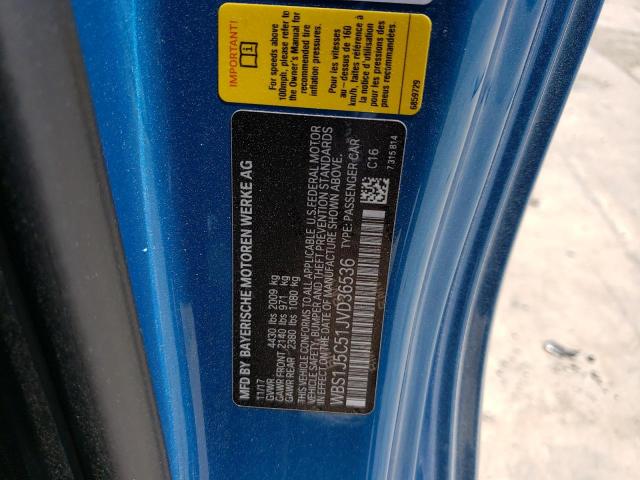 WBS1J5C51JVD36536 - 2018 BMW M2 BLUE photo 12