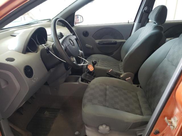 KL1TD62695B405993 - 2005 CHEVROLET AVEO BASE ORANGE photo 7
