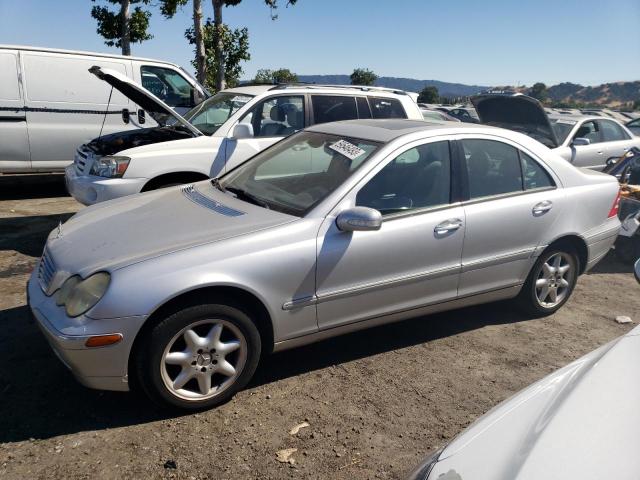 WDBRF61J02F232645 - 2002 MERCEDES-BENZ C240 240 SILVER photo 1