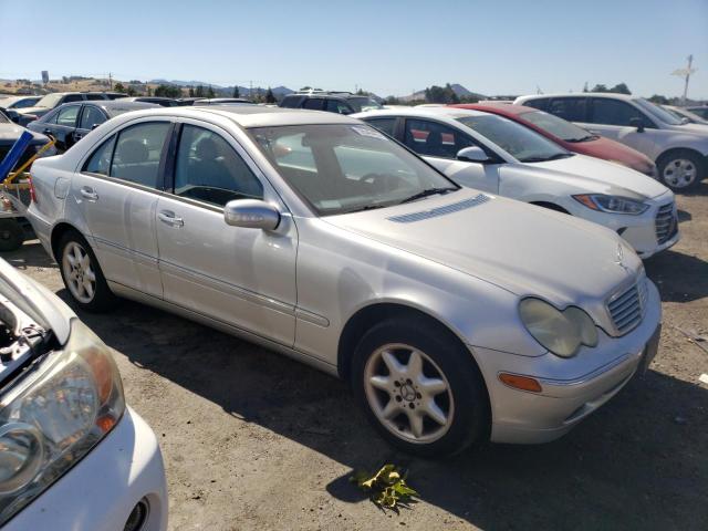 WDBRF61J02F232645 - 2002 MERCEDES-BENZ C240 240 SILVER photo 4