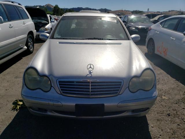 WDBRF61J02F232645 - 2002 MERCEDES-BENZ C240 240 SILVER photo 5