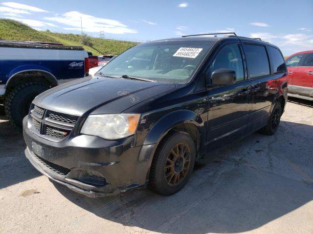 2C4RDGCG3DR627560 - 2013 DODGE CARAVAN SXT BLACK photo 1