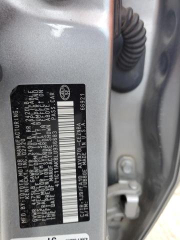 4T1C11AK8LU936683 - 2020 TOYOTA CAMRY LE 银色 照片 12