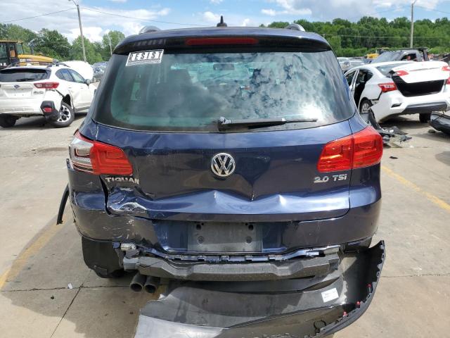 WVGAV7AXXCW521671 - 2012 VOLKSWAGEN TIGUAN S BLUE photo 6