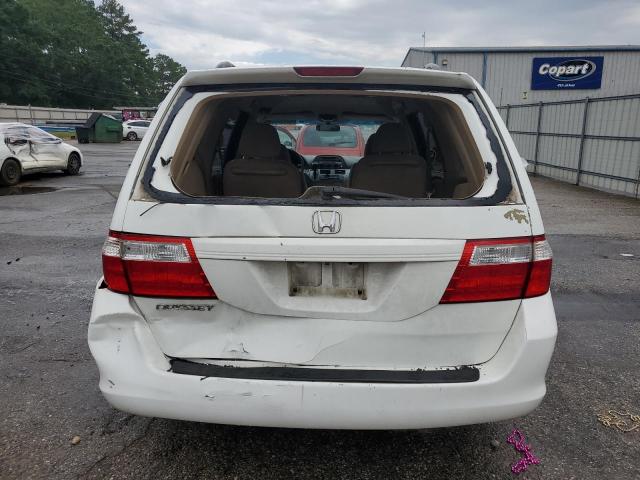 5FNRL38447B403532 - 2007 HONDA ODYSSEY EX WHITE photo 6