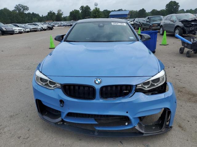 WBS3R9C50GK338133 - 2016 BMW M4 BLUE photo 5