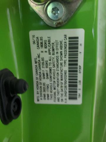 2HGFC3B79GH352465 - 2016 HONDA CIVIC EXL GREEN photo 12