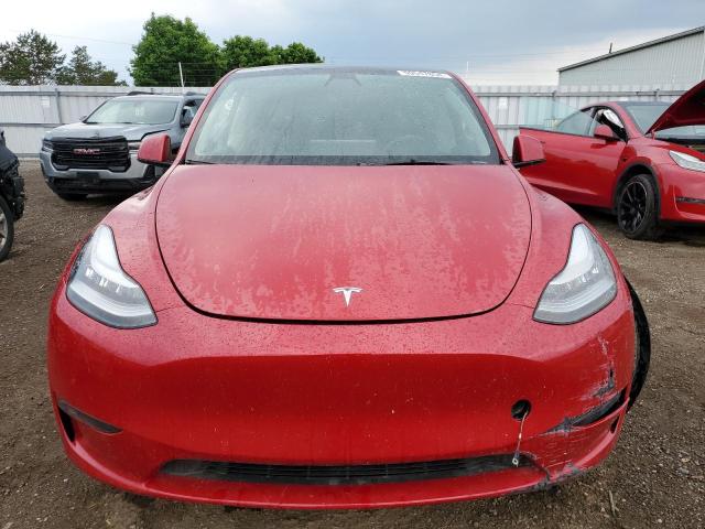 7SAYGDEE1NF384506 - 2022 TESLA MODEL Y RED photo 5