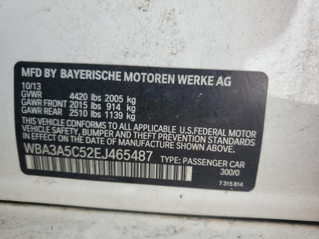 WBA3A5C52EJ465487 - 2014 BMW 328I I WHITE photo 12