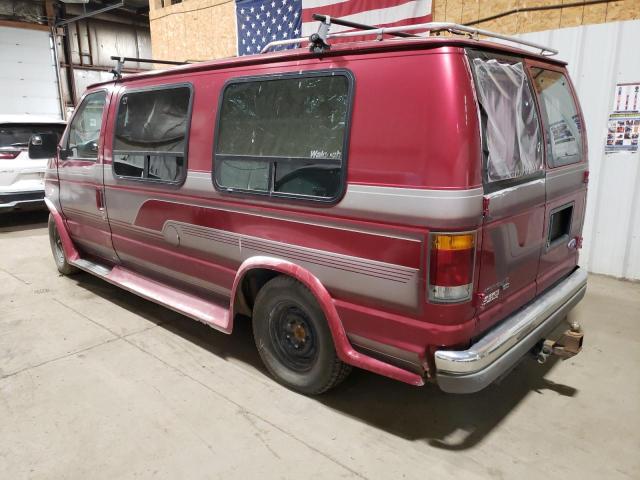 1FDEE14N6NHA90570 - 1992 FORD ECONOLINE E150 VAN BURGUNDY photo 2