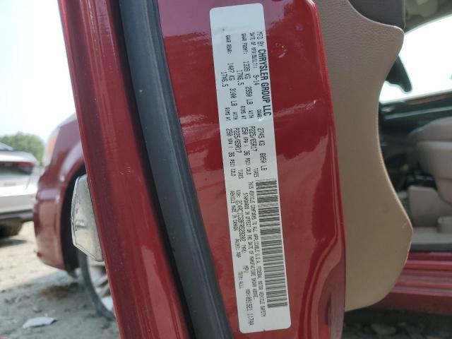 2C4RC1CG9FR529202 - 2015 CHRYSLER TOWN & COU TOURING L BURGUNDY photo 13