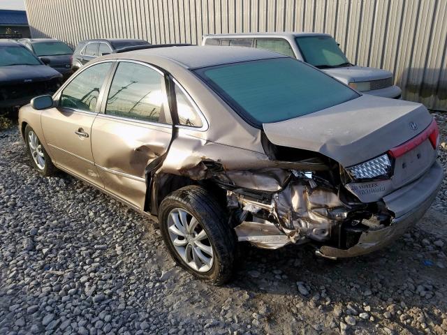 KMHFC46F26A049560 - 2006 HYUNDAI AZERA SE  photo 3