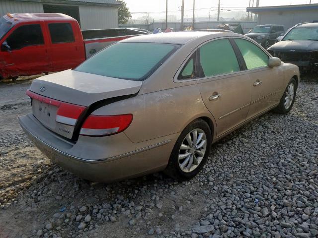 KMHFC46F26A049560 - 2006 HYUNDAI AZERA SE  photo 4