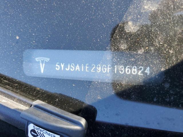 5YJSA1E29GF136824 - 2016 TESLA MODEL S 红色 照片 12