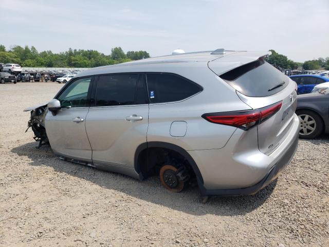 5TDGZRBH3MS113004 - 2021 TOYOTA HIGHLANDER XLE SILVER photo 2