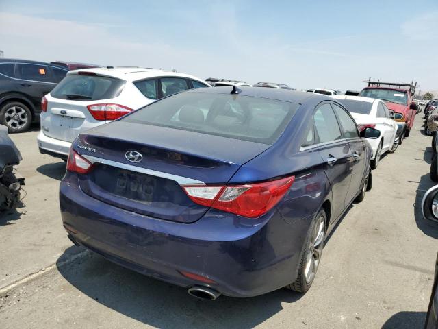 5NPEC4ACXBH055008 - 2011 HYUNDAI SONATA SE BLUE photo 3