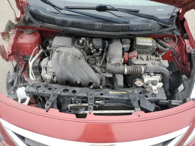 3N1CN7AP2KL808314 - 2019 NISSAN VERSA S أحمر صورة 11