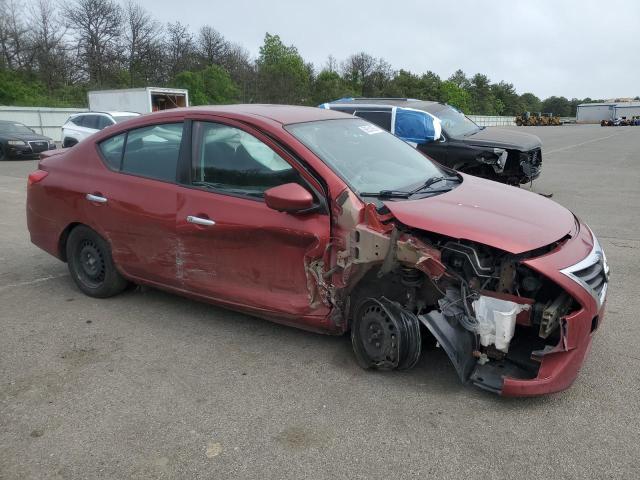 3N1CN7AP2KL808314 - 2019 NISSAN VERSA S أحمر صورة 4