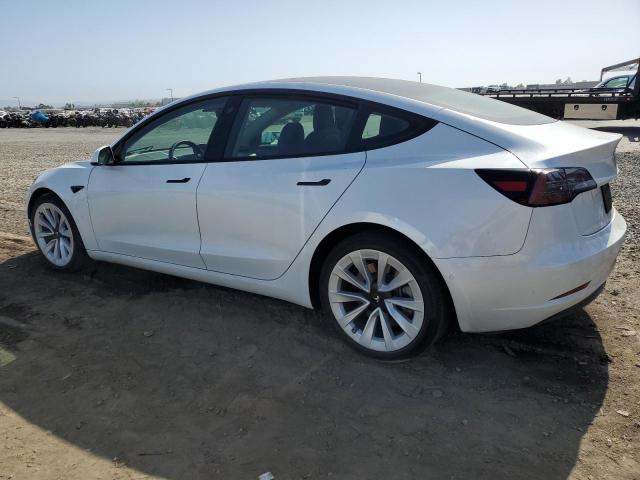 5YJ3E1EA7MF017875 - 2021 TESLA MODEL 3 WHITE photo 2