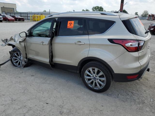 1FMCU9J97HUF04998 - 2017 FORD ESCAPE TITANIUM GOLD photo 2