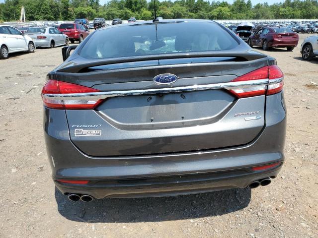 3FA6P0VP8HR302343 - 2017 FORD FUSION SPORT GRAY photo 6