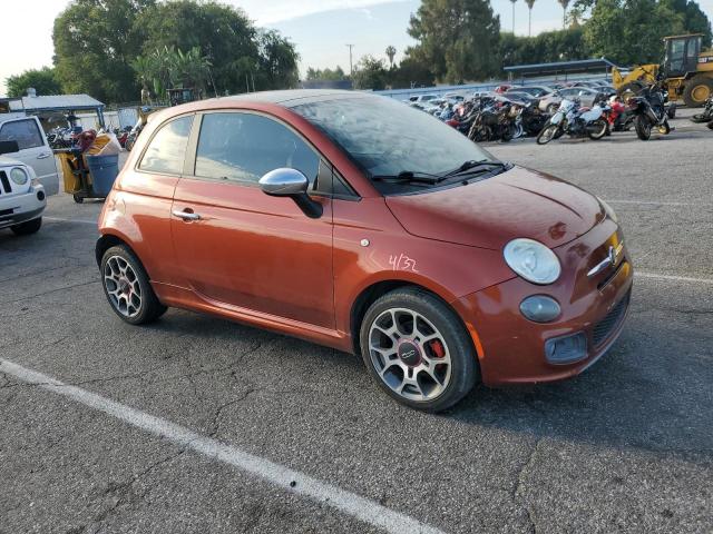 3C3CFFBR2CT106147 - 2012 FIAT 500 SPORT ORANGE photo 4