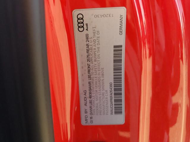 WAUCGAFR6FA054360 - 2015 AUDI S5 PREMIUM PLUS RED photo 12