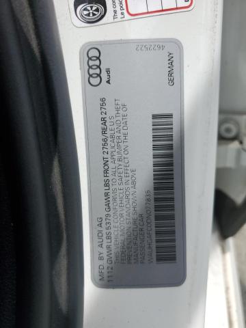 WAUHGAFC0DN077835 - 2013 AUDI A6 PRESTIGE Ağ foto 12