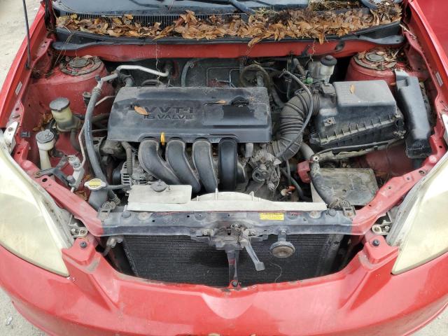 2T1KR32E54C243243 - 2004 TOYOTA COROLLA MA XR RED photo 11