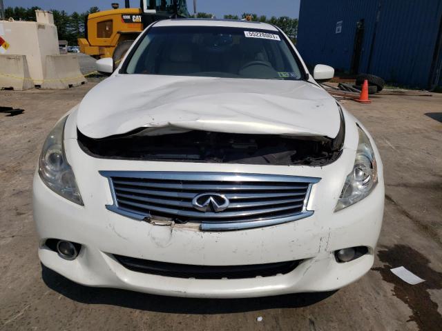 JN1CV6ARXAM461587 - 2010 INFINITI G37 WHITE photo 5