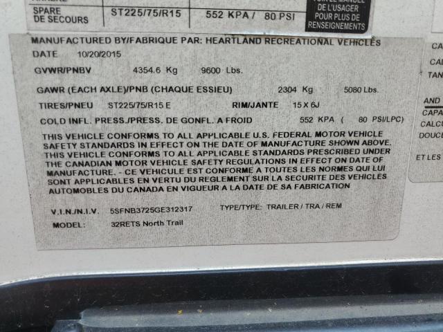 5SFNB3725GE312317 - 2016 HEARTLAND GATEWAY 双色 照片 10