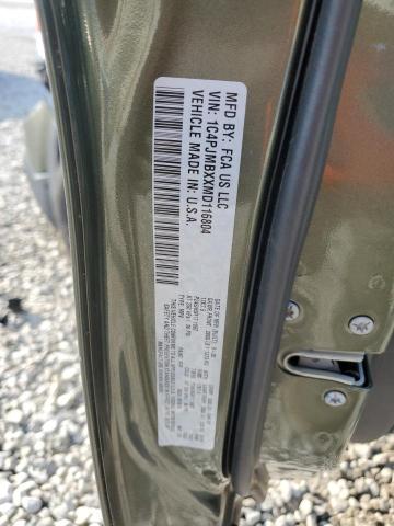 1C4PJMBXXMD116804 - 2021 JEEP CHEROKEE TRAILHAWK GREEN photo 14