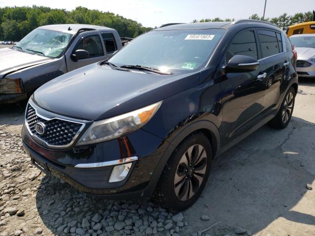 KNDPCCA62B7148509 - 2011 KIA SPORTAGE EX BLACK photo 1