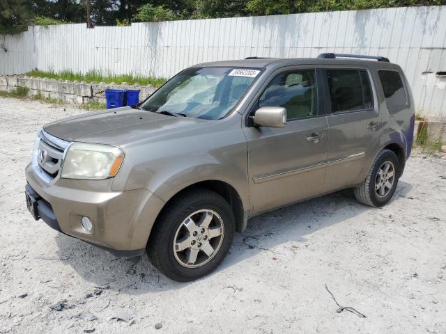 5FNYF3H89AB010154 - 2010 HONDA PILOT TOURING BEIGE photo 1