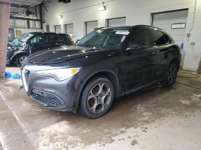 ZASFAKPN3J7B69725 - 2018 ALFA ROMEO STELVIO SPORT შავი ფოტო 1