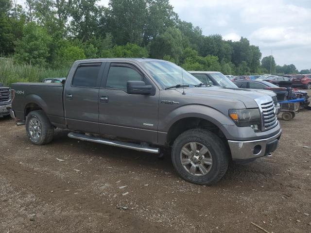 1FTFW1ET9BFB97154 - 2011 FORD F150 SUPERCREW GRAY photo 4