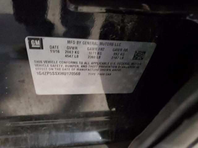 1G4ZP5SSXHU170560 - 2017 BUICK LACROSSE ESSENCE BLACK photo 12