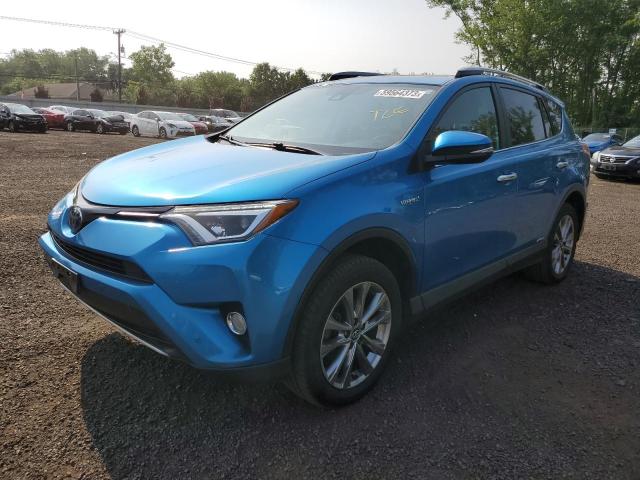 JTMDJREV5HD153436 - 2017 TOYOTA RAV4 HV LIMITED BLUE photo 1