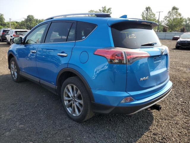 JTMDJREV5HD153436 - 2017 TOYOTA RAV4 HV LIMITED BLUE photo 2