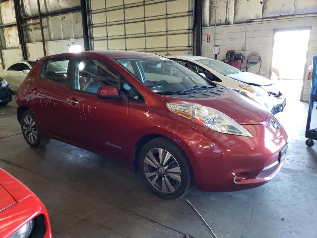 1N4AZ0CP5DC402352 - 2013 NISSAN LEAF S RED photo 4