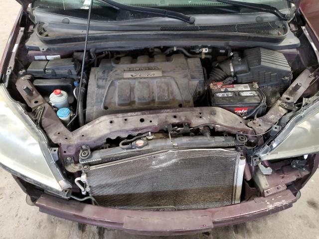 5FNRL38759B007008 - 2009 HONDA ODYSSEY EXL MAROON photo 12